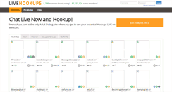 Desktop Screenshot of livehookups.com